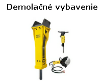 Stavebná technika Zvolen - demolačné vybavenie